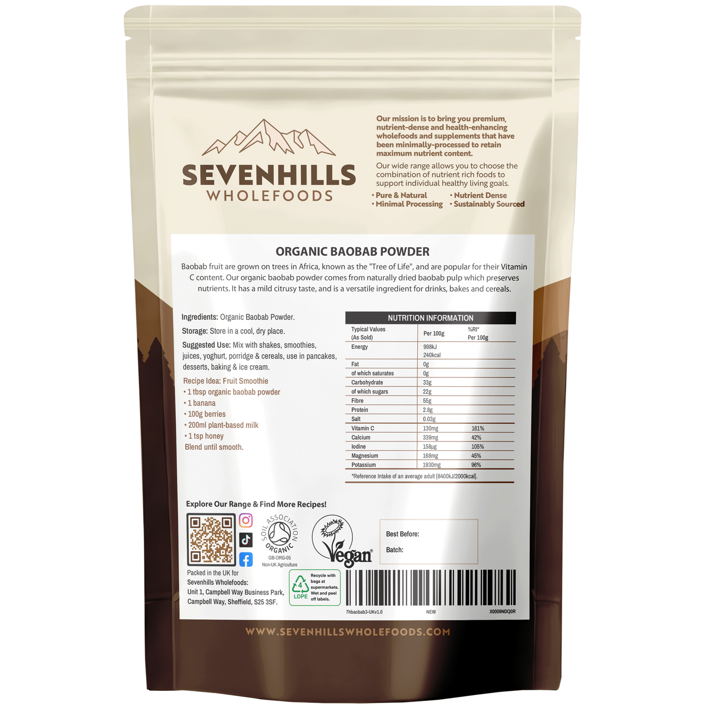 Organic Baobab Powder