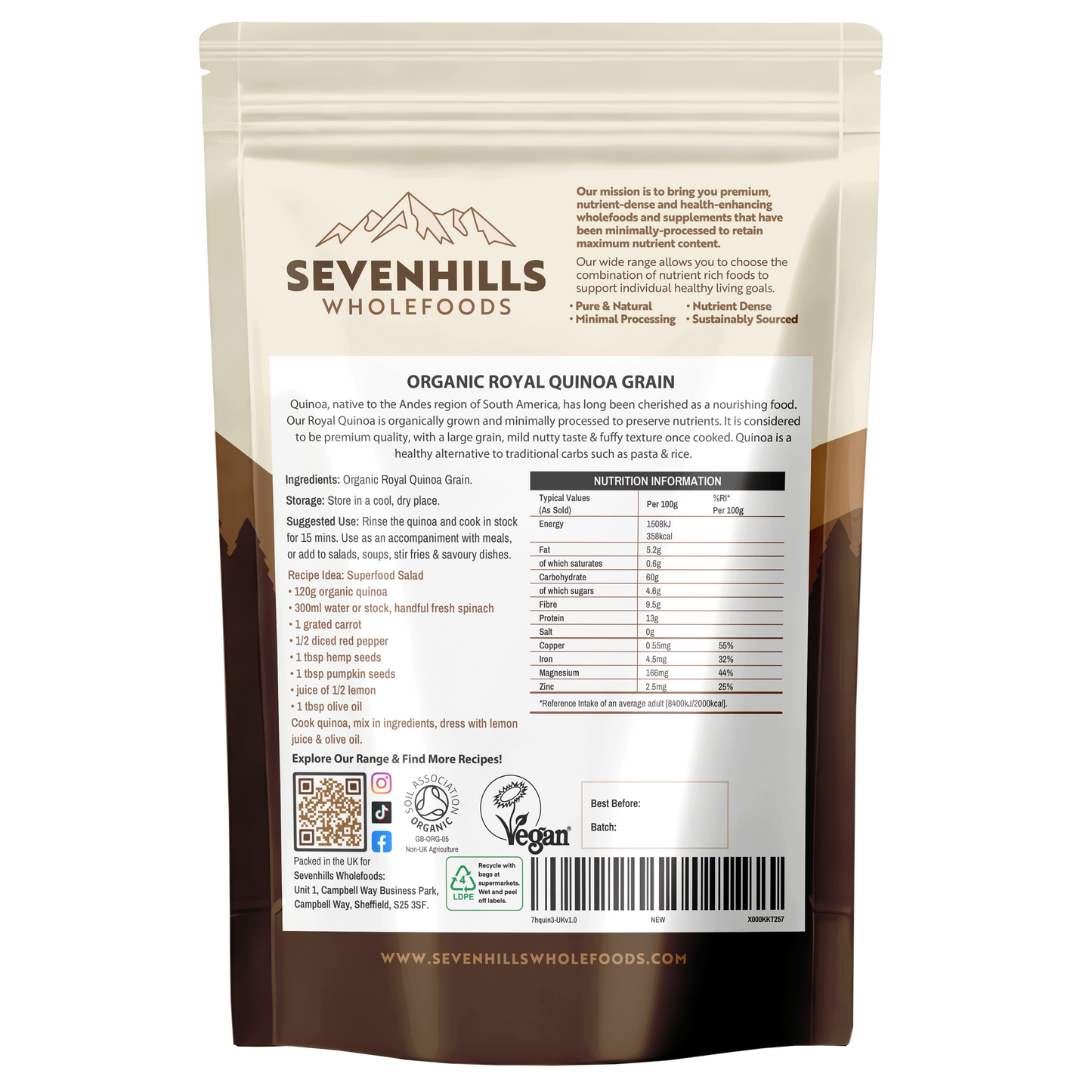 Organic Raw Royal Quinoa Grain