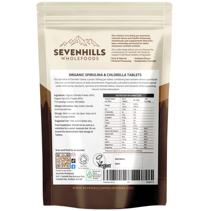 Organic Chlorella & Spirulina Tablets
