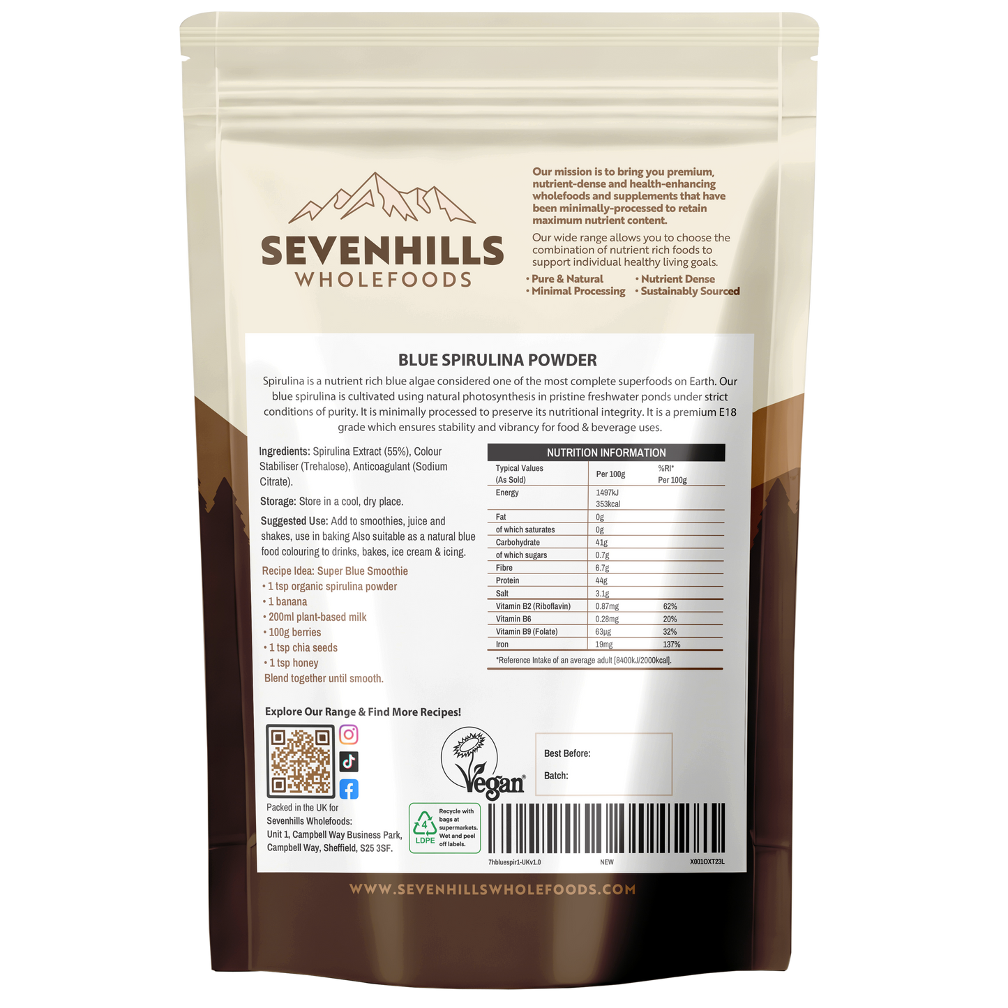 Blue Spirulina Powder
