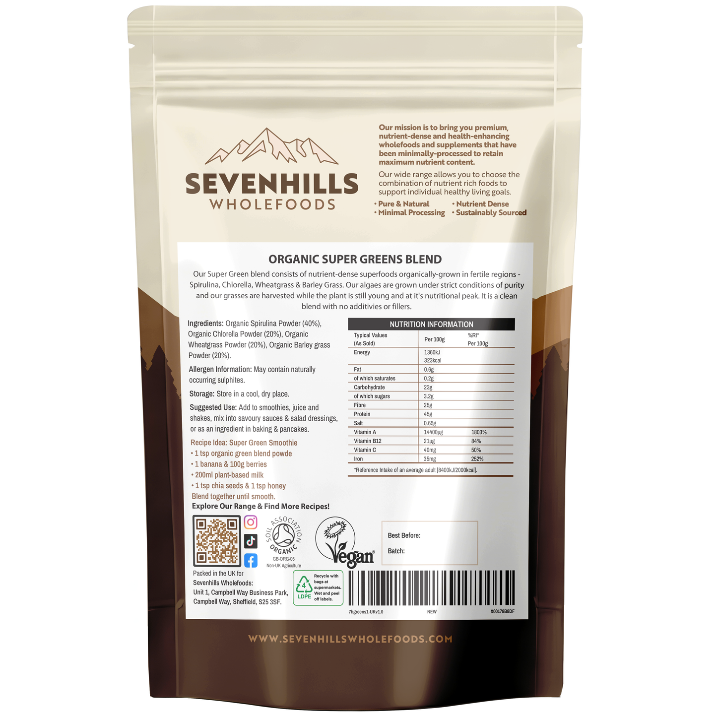Organic Super Greens Blend