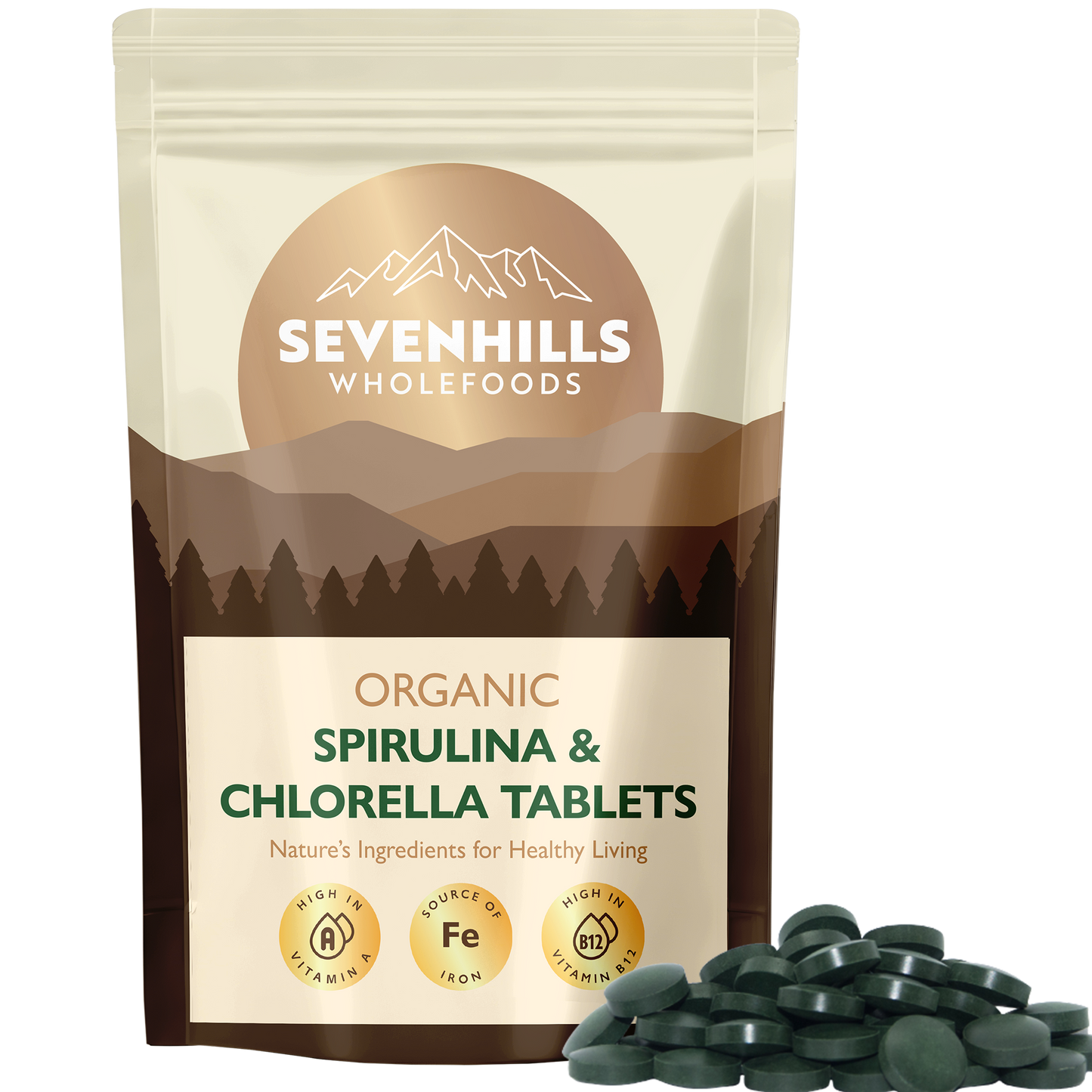 Organic Chlorella & Spirulina Tablets