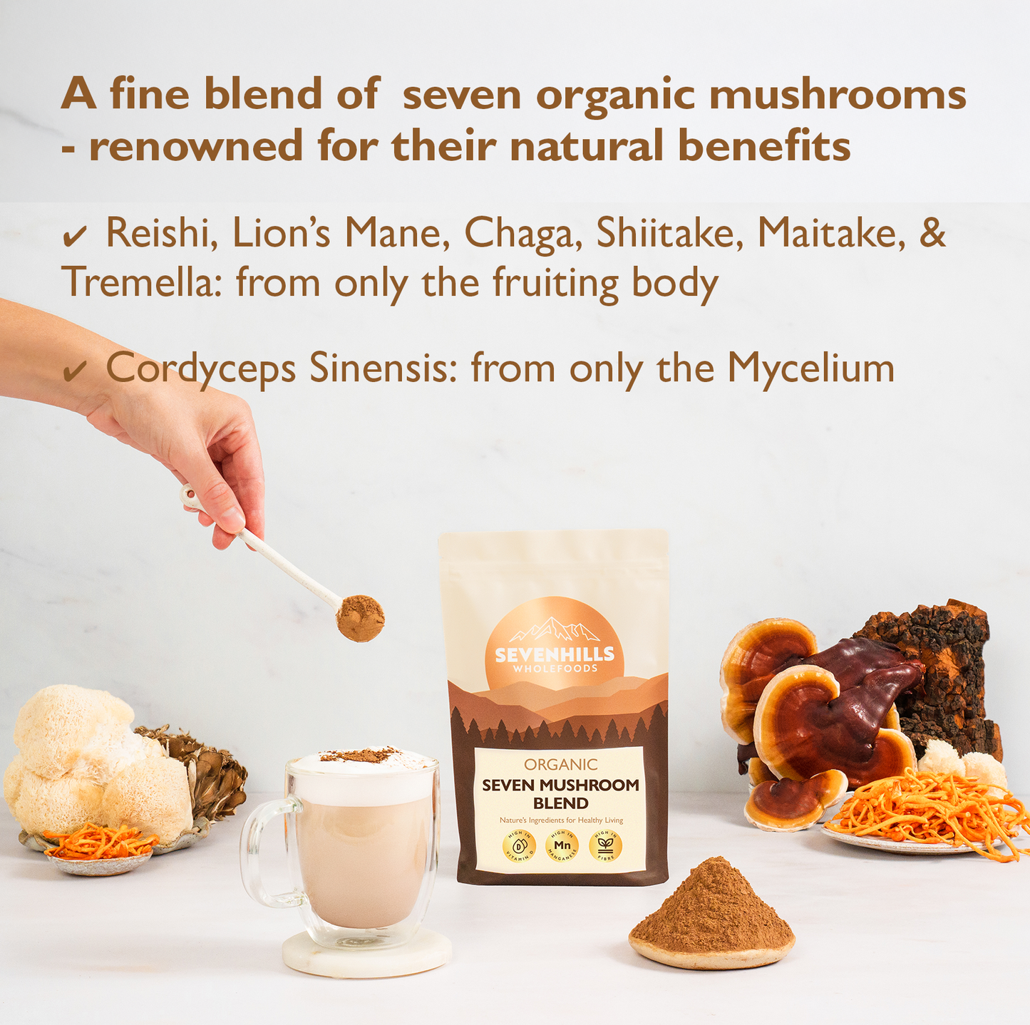 Organic Seven Mushroom Blend