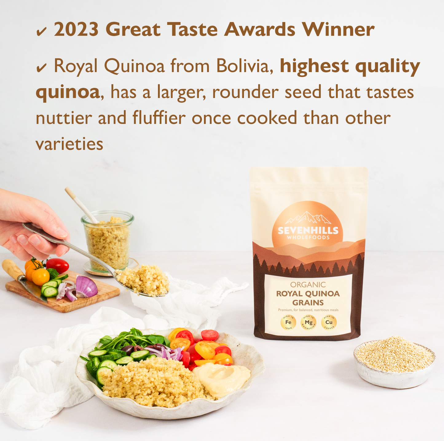 Organic Raw Royal Quinoa Grain