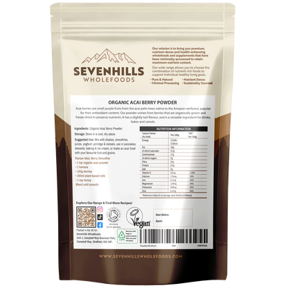 Organic Acai Berry Powder, Freeze-Dried