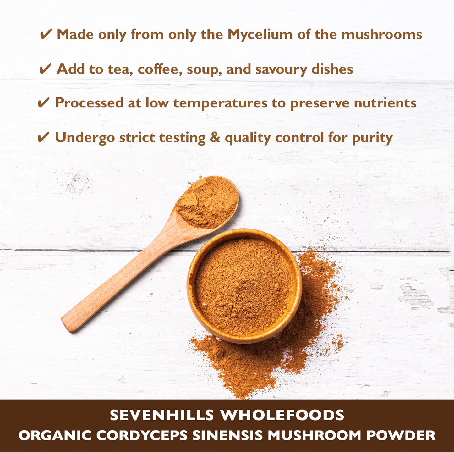 Organic Cordyceps Sinensis Mycelium Powder