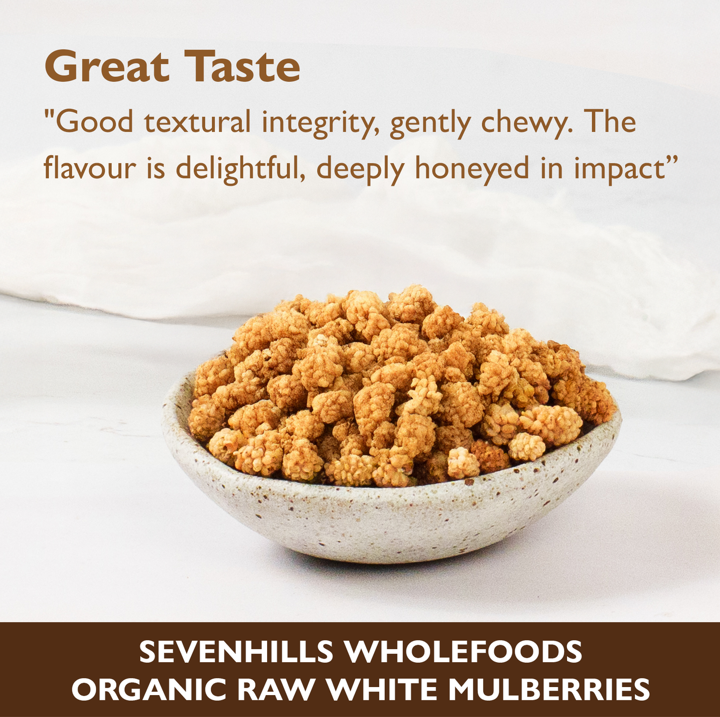 Organic Raw White Mulberries