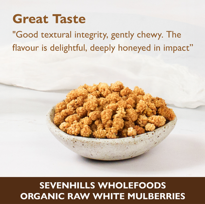 Organic Raw White Mulberries