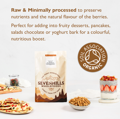 Organic Raw White Mulberries